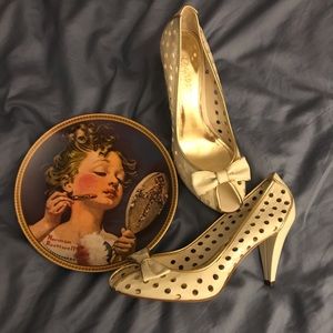 Franco Sarto Bow Peep Heels